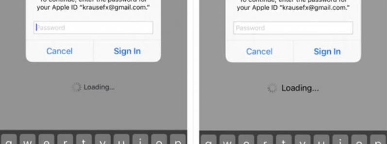 Cảnh báo màn hình yêu cầu đăng nhập Apple ID lừa đảo