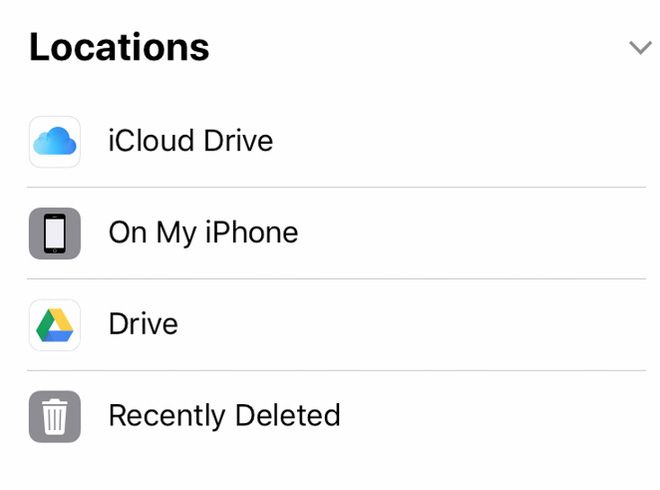 Nếu như bạn cài đặt ứng dụng Google Drive trên thiết bị, thì ứng dụng Files đã bắt đầu xuất hiện Drive như một nơi lưu trữ. Tuy nhiên, hiện tại thì nó vẫn vô dụng do chỉ đơn thuần hiển thị phiên bản mobile của Google Drive mà vẫn chưa thể tích hợp vào ứng dụng