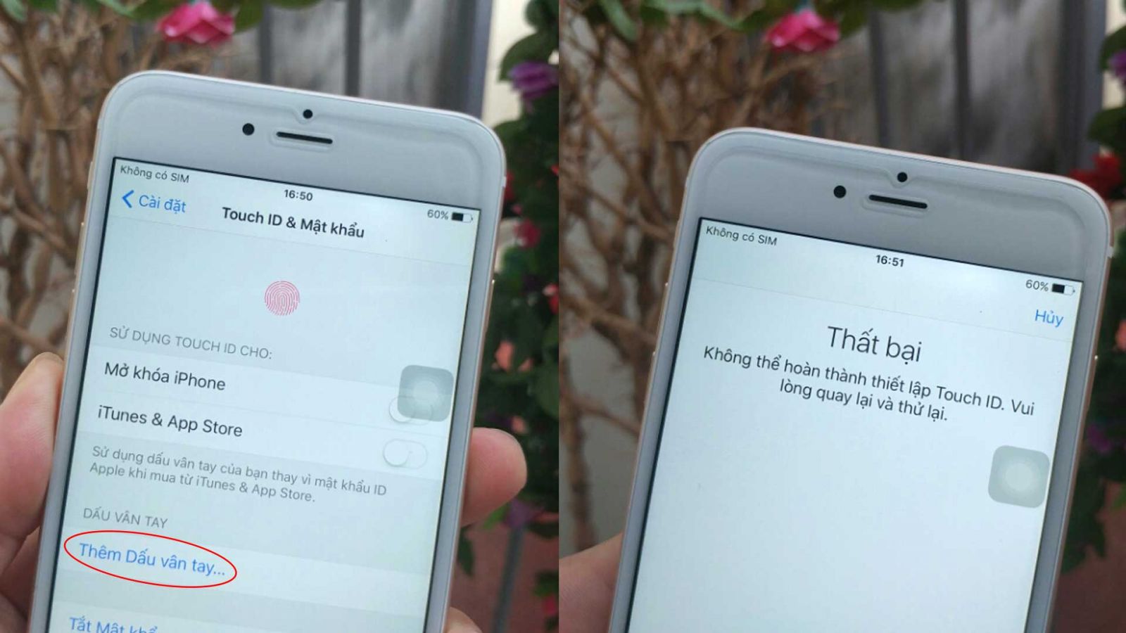 hpt shop Khắc phụ lỗi cảm biến vân tay không nhạy trên iphone 