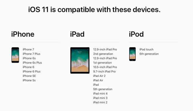 Apple center đà nẵng, ios 11, iphone, ipad, đà nẵng 